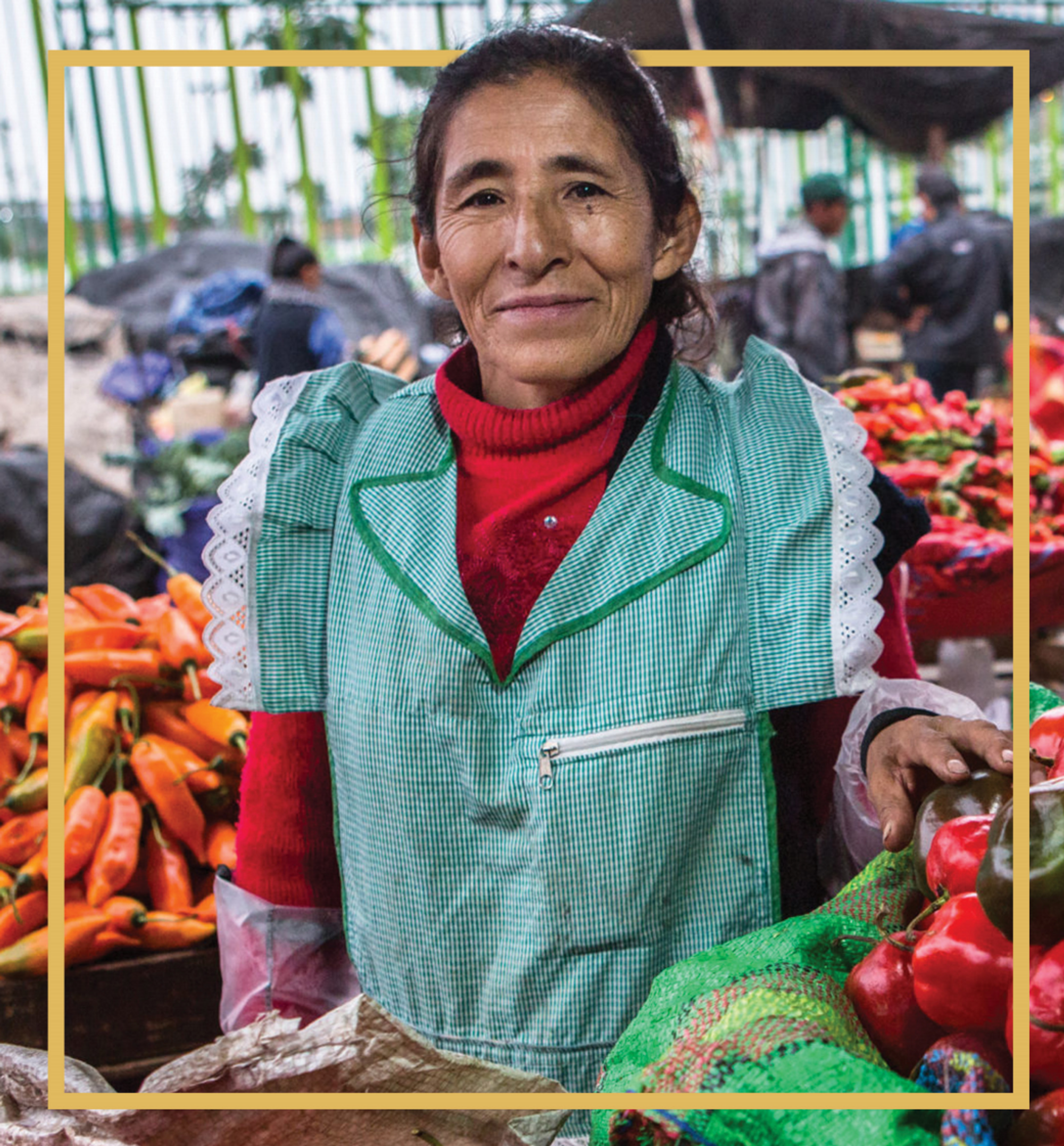 a woma in a market