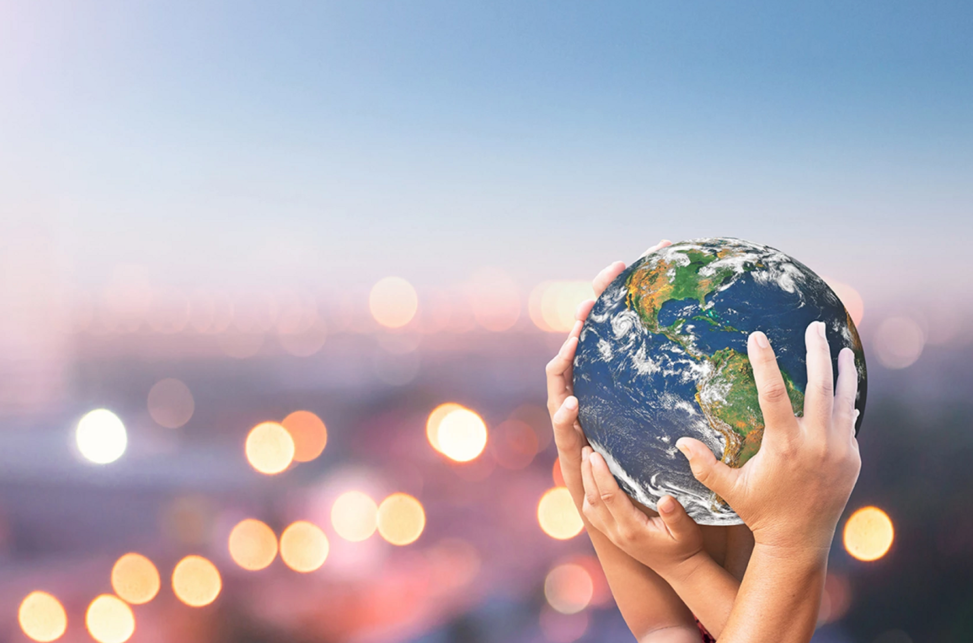 earth and hands